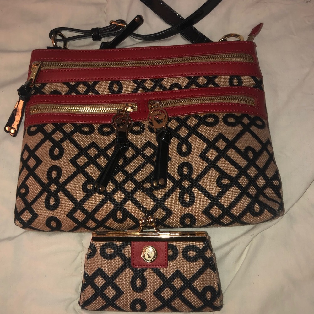 Spartina Crossbody with change wallet